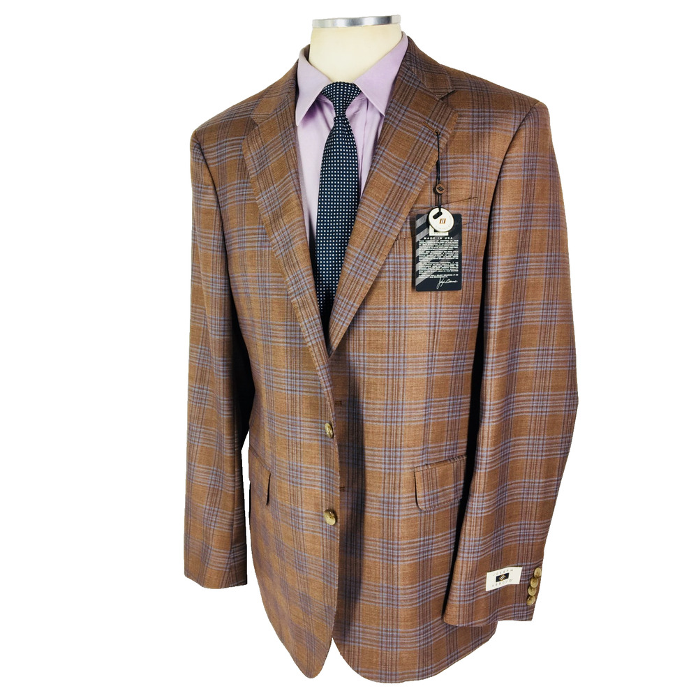 NWT 42L Joseph Abboud Ltd Edition Barbera 2 Button 100% Wool Blazer Sport Coat